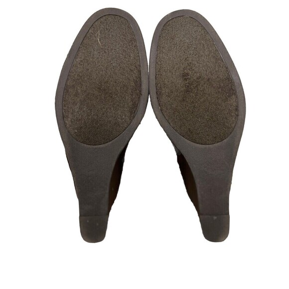 Sugar Brown Faux Suede Bootie Juliette Wedge‎ Ankle Boot Women Size 11 M - Picture 6 of 8